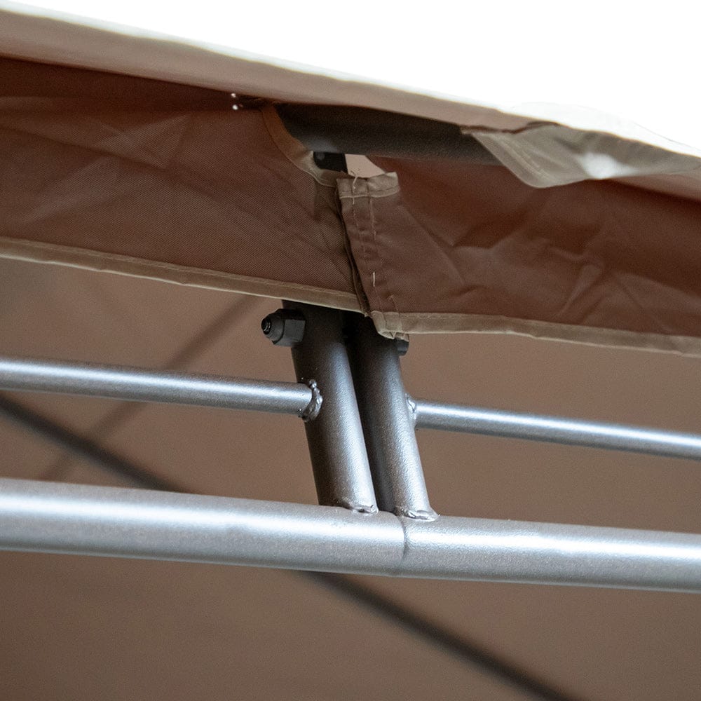 Furniture of America - Gordola Outdoor Canopy 13' X 10' in Brown - LA-A001BR View 4