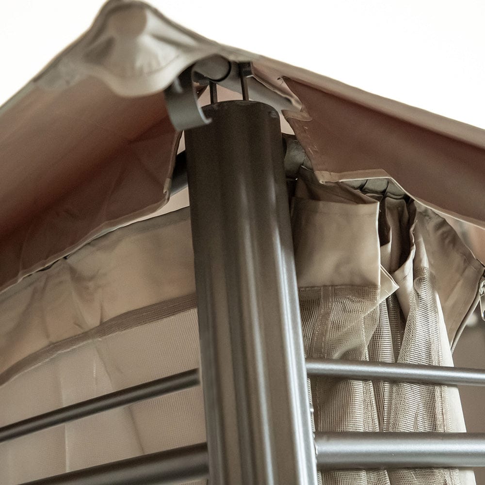 Furniture of America - Gordola Outdoor Canopy 13' X 10' in Brown - LA-A001BR View 5