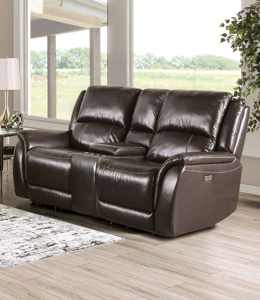 Furniture of America - Gorgius Power Loveseat in Espresso - CM9910ES-LV-PM-PK View 1