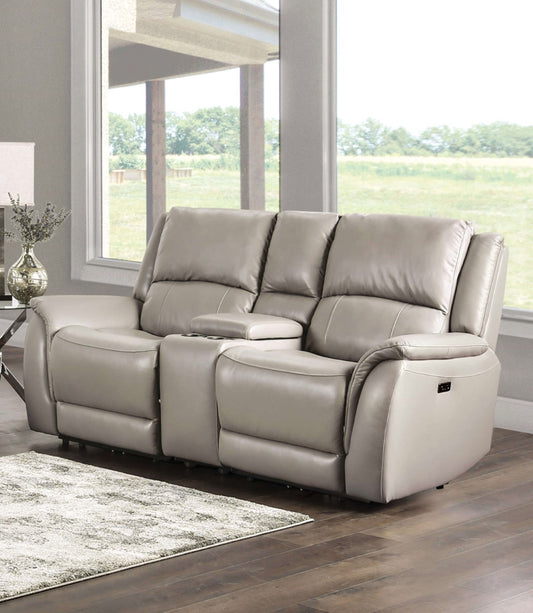 Furniture of America - Gorgius Power Loveseat in Light Gray - CM9910ST-LV-PM-PK View 1