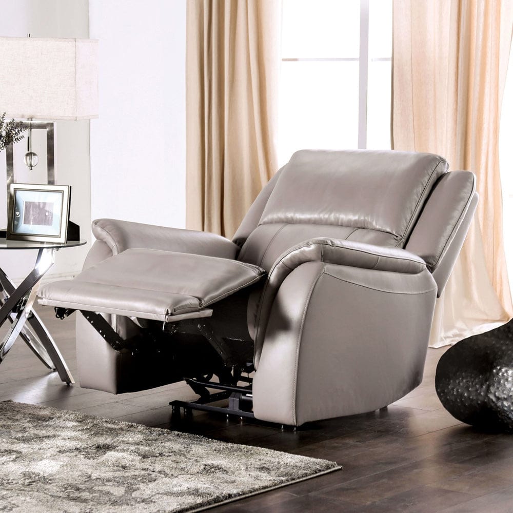 Furniture of America - Gorgius Power Recliner in Light Gray - CM9910ST-CH-PM View 1
