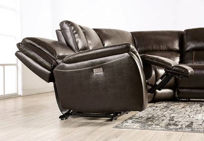 Furniture of America - Gorgius Power Sectional in Espresso - CM9910ES-SECT-PM View 6