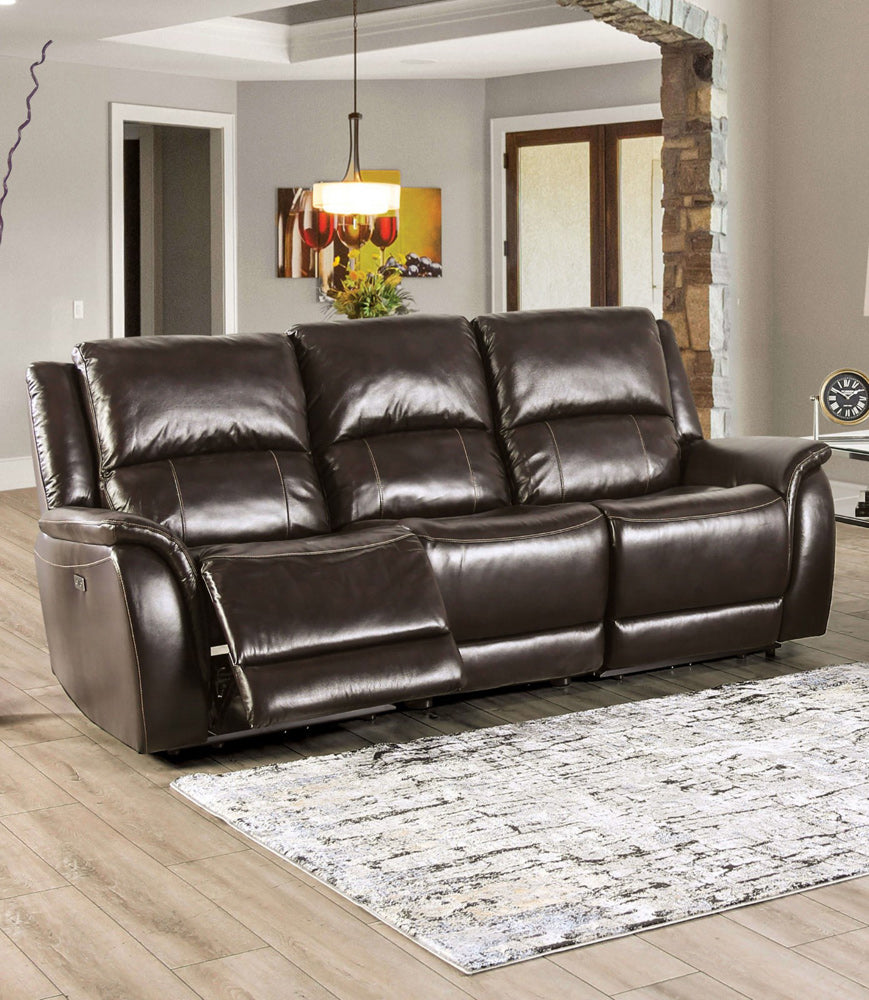 Furniture of America - Gorgius Power Sofa in Espresso - CM9910ES-SF-PM-PK View 1