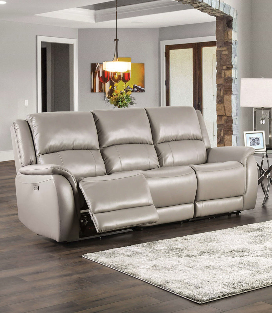 Furniture of America - Gorgius Power Sofa in Light Gray - CM9910ST-SF-PM-PK View 1