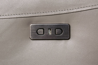 Furniture of America - Gorgius Power Sofa in Light Gray - CM9910ST-SF-PM-PK View 3