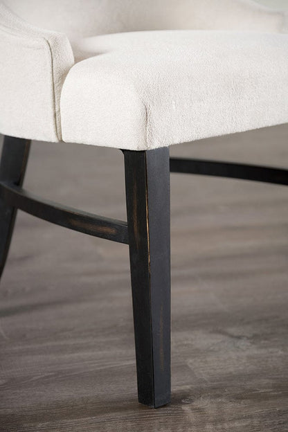 Furniture of America - Gosport Arm Chair Set of 2 in Black/Beige - FM3200BK-AC-2PK View 2