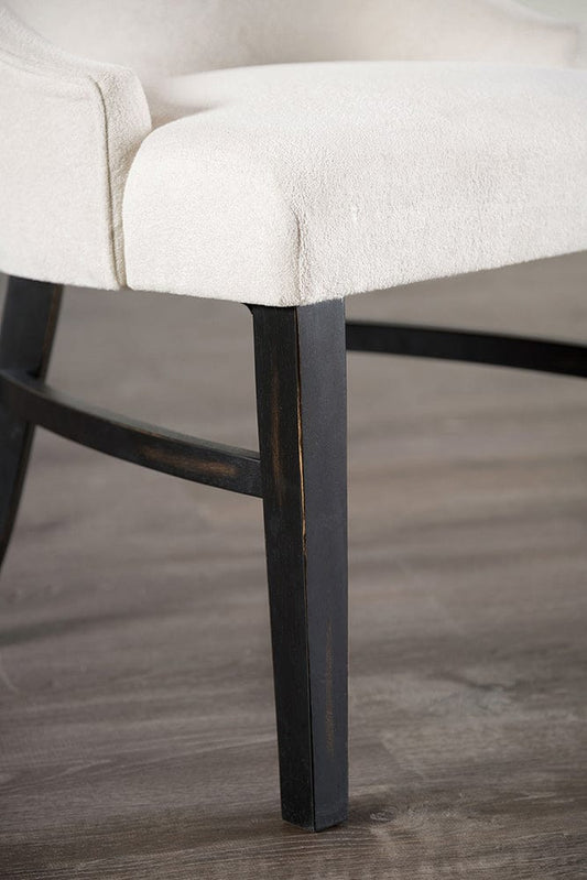 Furniture of America - Gosport Arm Chair Set of 2 in Black/Beige - FM3200BK-AC-2PK View 2
