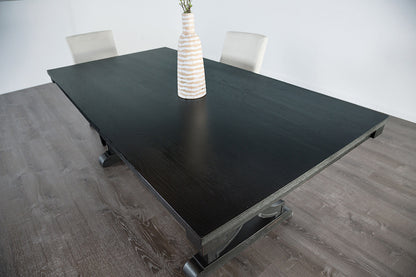 Furniture of America - Gosport Dining Table in Black - FM3200BK-T View 2