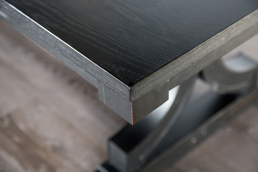 Furniture of America - Gosport Dining Table in Black - FM3200BK-T View 4