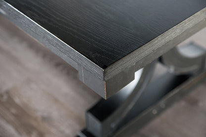 Furniture of America - Gosport Dining Table in Black - FM3200BK-T View 4