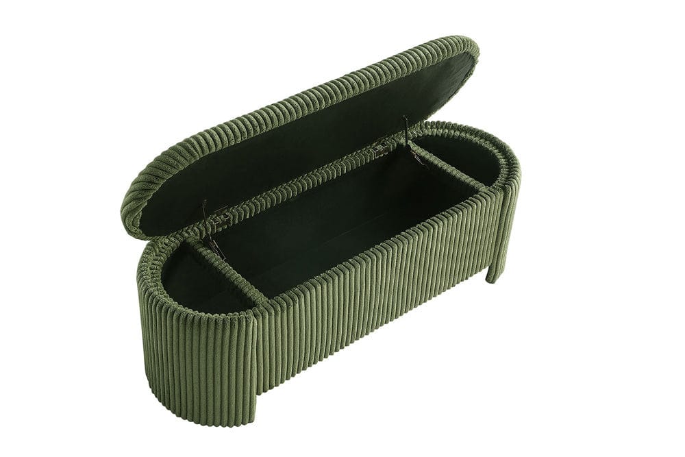 Furniture of America - Grainne Storage Bench in Green - FM-AC8007GR View 2