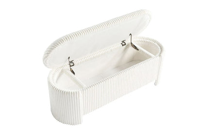 Furniture of America - Grainne Storage Bench in White - FM-AC8007WH View 2