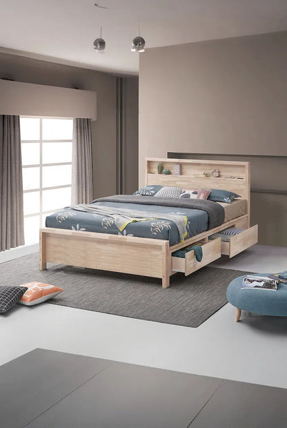 Furniture of America - Grange - Full Bed, White Wash - FM7109WH-F-BED view 2