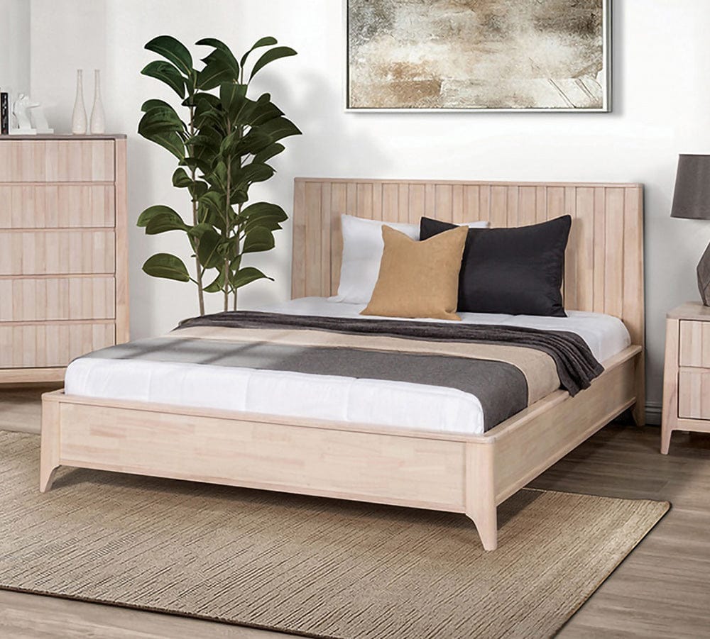 Furniture of America - Grange Queen Bed in White Wash - FM7109WH-Q-BED View 1