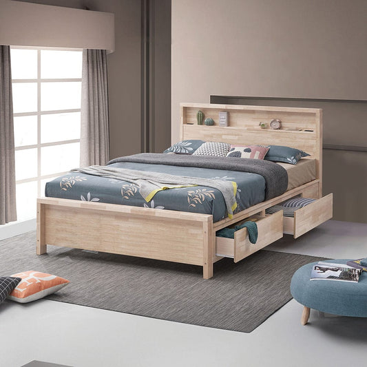 Furniture of America - Grange Twin Bed in White Wash - FM7109WH-T-BED View 1