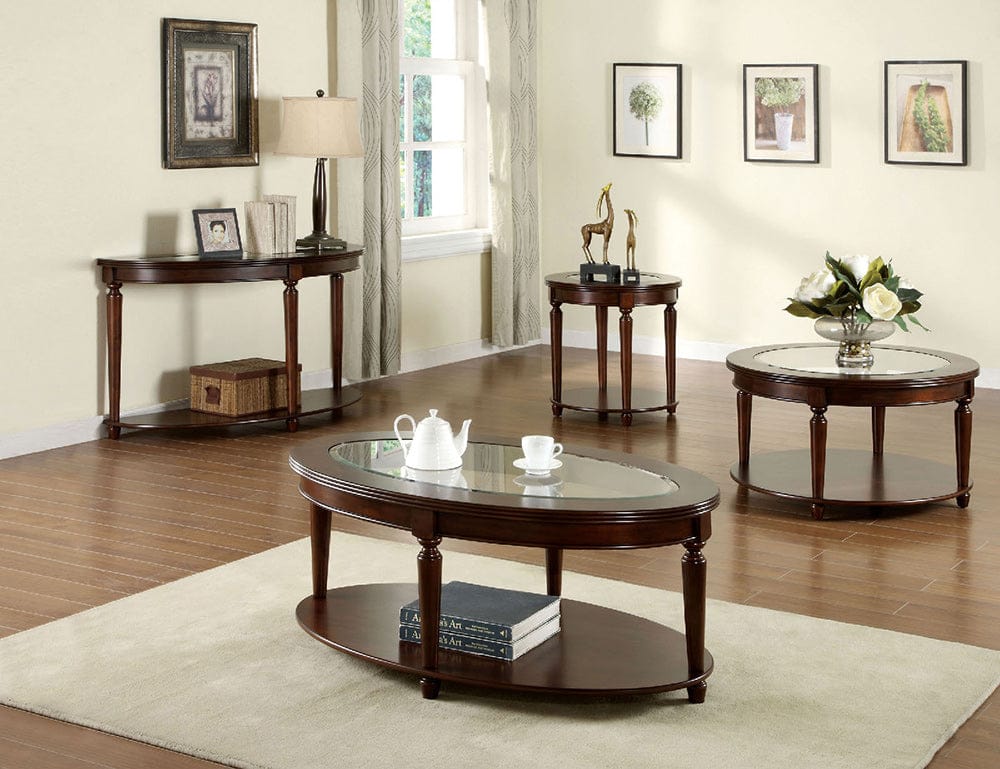 Furniture of America - Granvia Sofa Table in Dark Cherry - CM4131S View 2