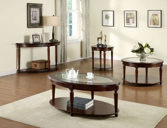 Furniture of America - Granvia Sofa Table in Dark Cherry - CM4131S View 2