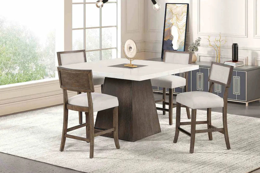 Furniture of America - Grasten - 5 Pc. Counter Ht. Set - FM3332DB-PT-5PC view 1