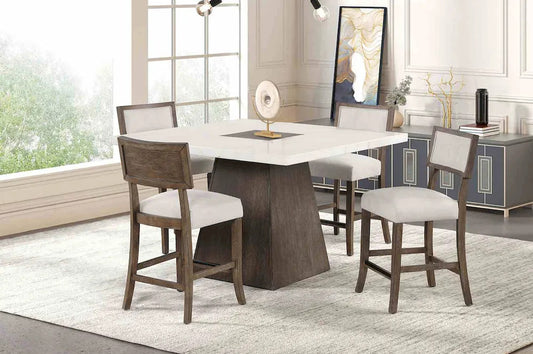 Furniture of America - Grasten - 5 Pc. Counter Ht. Set - FM3332DB-PT-5PC view 1