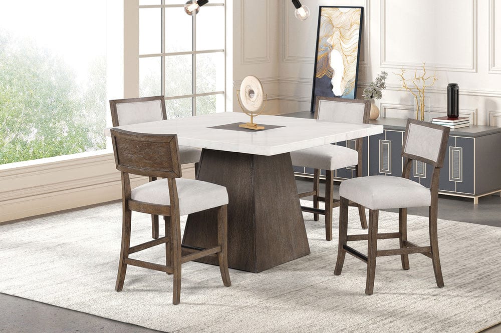 Furniture of America - Grasten 7 Pc. Counter Ht. Set in Dark Walnut - FM3332DB-PT-7PC View 1
