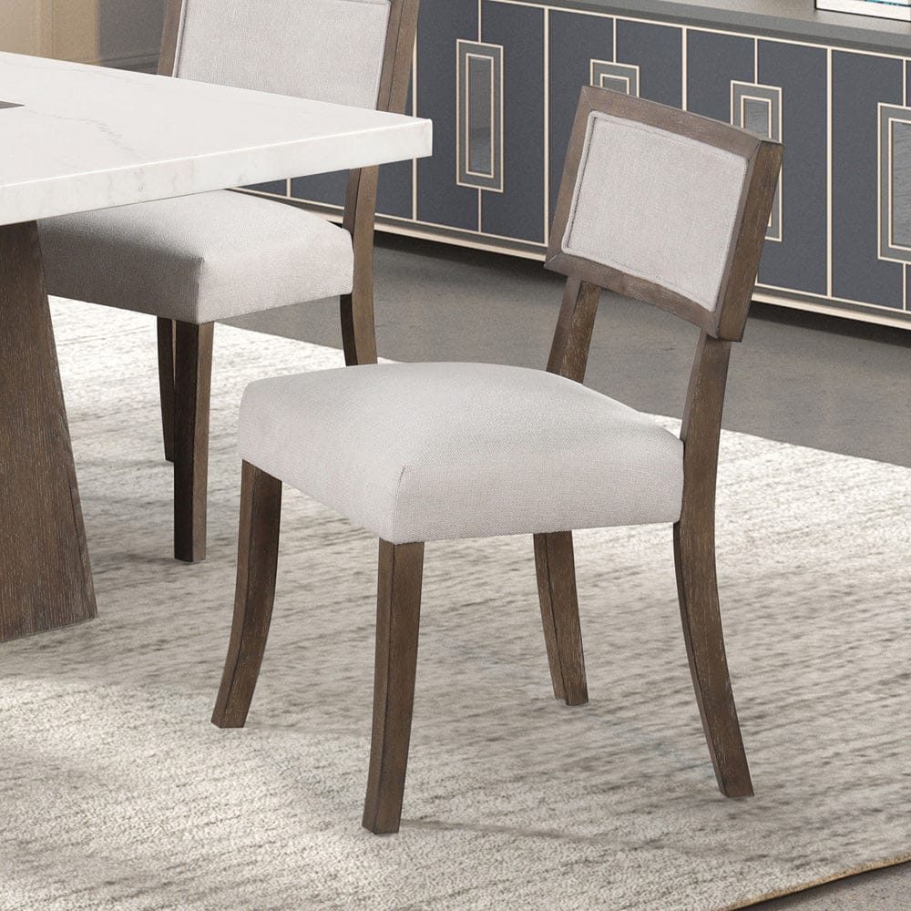 Furniture of America - Grasten Side Chair Set of 2 in Dark Walnut/Light Gray - FM3332DB-SC-2PK View 1