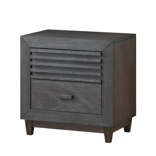 Furniture of America - Griffin Nightstand in Charcoal Brown - FM7108DB-N View 1