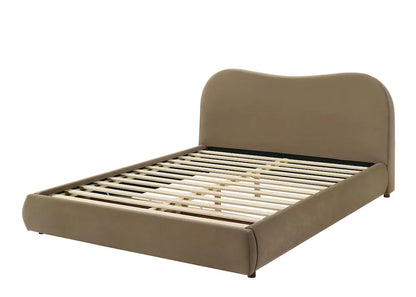 Furniture of America - Grimsby - Queen Bed, Brown Velvet - FM72019BR-Q-BED view 4