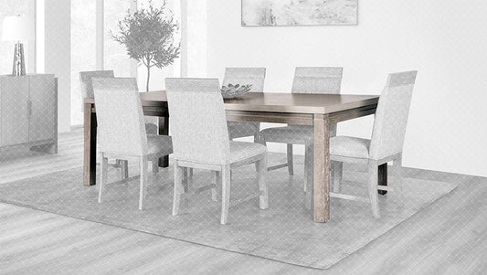 Furniture of America - Gristalt Dining Table in Gray/Stone Gray - FM3597GY-T View 1