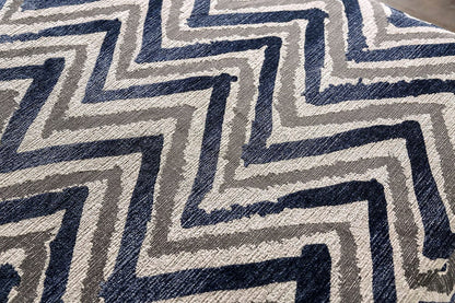 Furniture of America - Griswold Ottoman in Zigzag Multi - SM5151-OT View 2