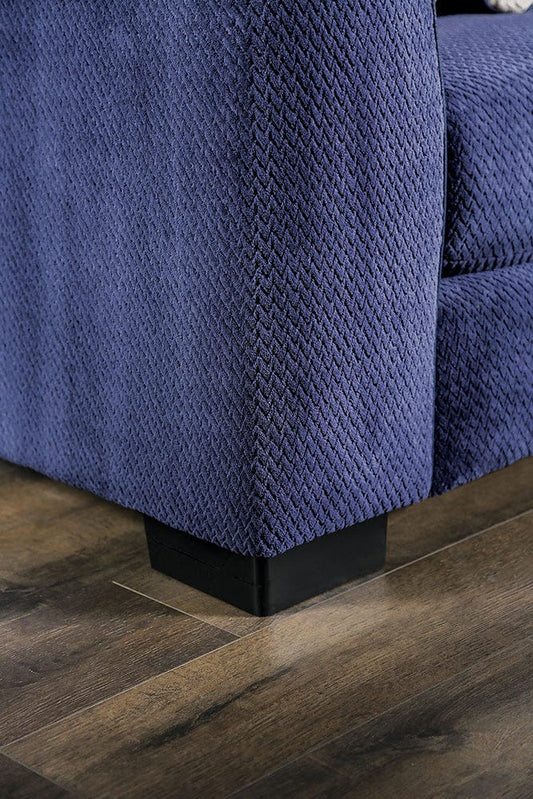 Furniture of America - Griswold Sectional in Navy - SM5151-SECT View 2