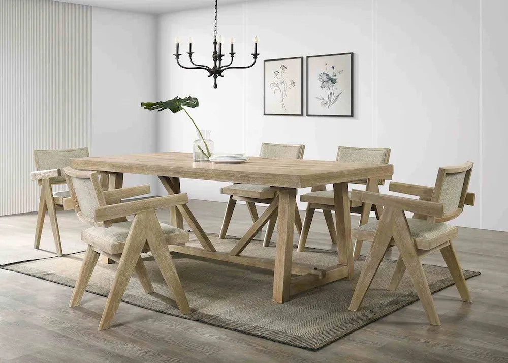 Furniture of America - Guisborough - 6 Pc. Dining Table Set - FM3221AK-T-7PC view 1