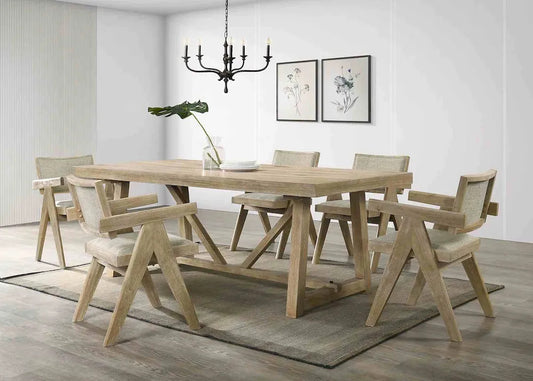 Furniture of America - Guisborough - 6 Pc. Dining Table Set - FM3221AK-T-7PC view 1