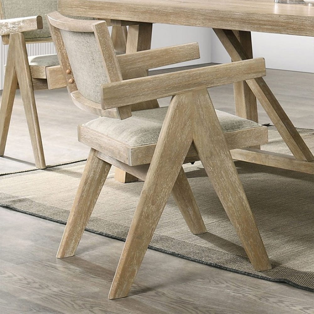 Furniture of America - Guisborough Arm Chair Set of 2 in Oak - FM3221AK-AC-2PK View 1