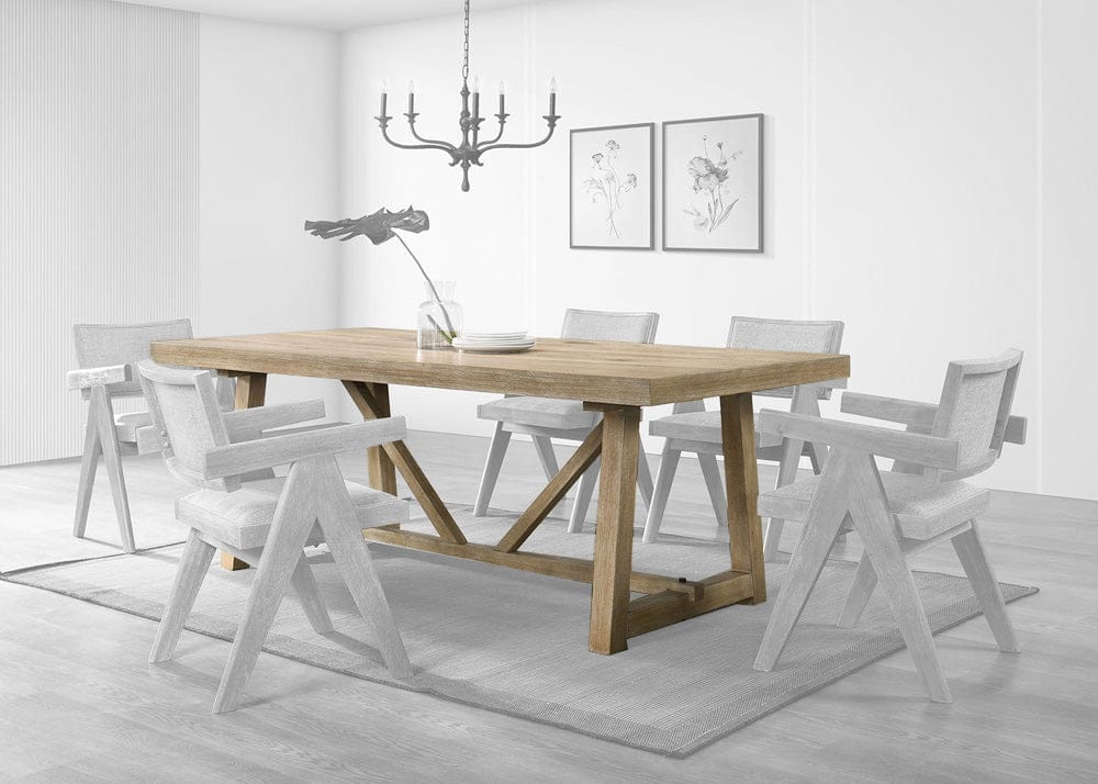 Furniture of America - Guisborough Dining Table in Oak - FM3221AK-T View 1