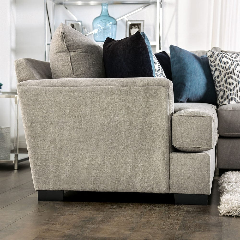 Furniture of America - Gunnersbury Sectional in Gray - SM1120-SECT View 7