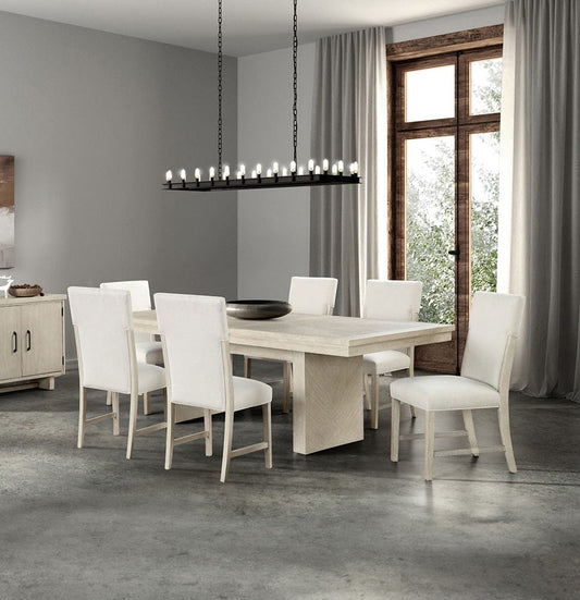 Furniture of America - Hagerman 7 Pc. Dining Table Set in Natural - FM3410NT-T-7PC View 1