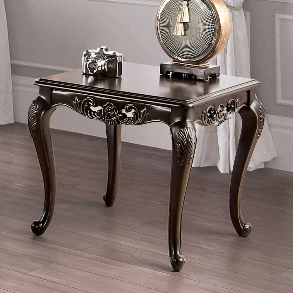 Furniture of America - Halcaster End Table in Java - FM45003E View 1