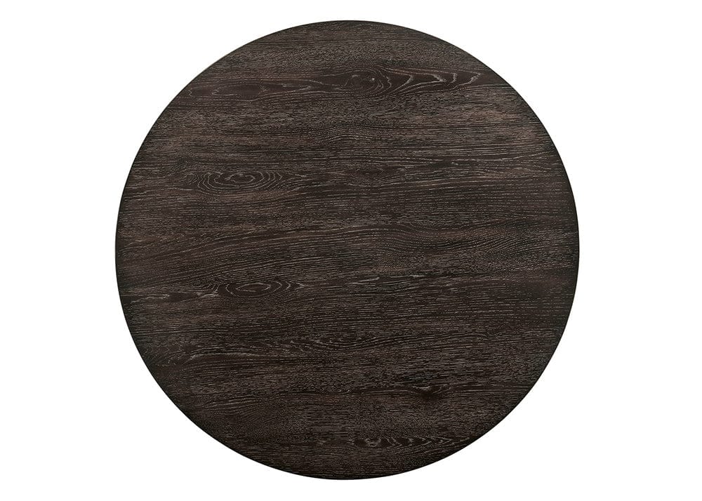 Furniture of America - Haleigh Round Dining Table in Antique White/Dark Walnut - CM3491RT-TABLE View 3