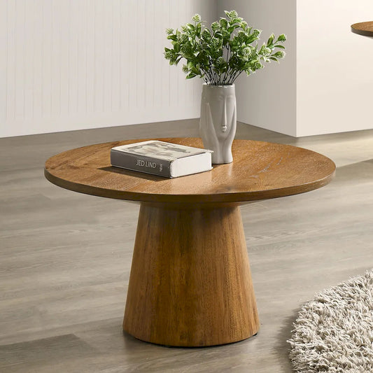 Furniture of America - Halewood - 29" Round Cocktail Table - FM4222WN-C-PK view 1