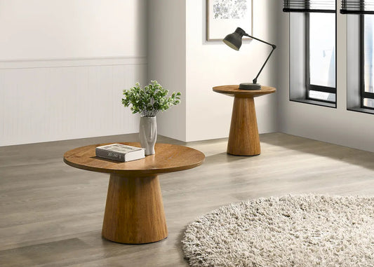 Furniture of America - Halewood - 29" Round Cocktail Table - FM4222WN-C-PK view 2
