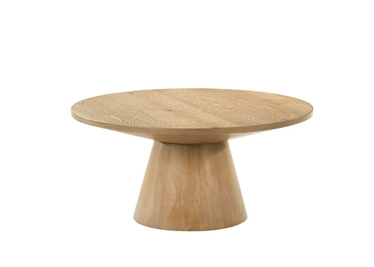 Furniture of America - Halewood - 36" Round Cocktail Table - Oak - FM4222AK-36-C-PK view 1