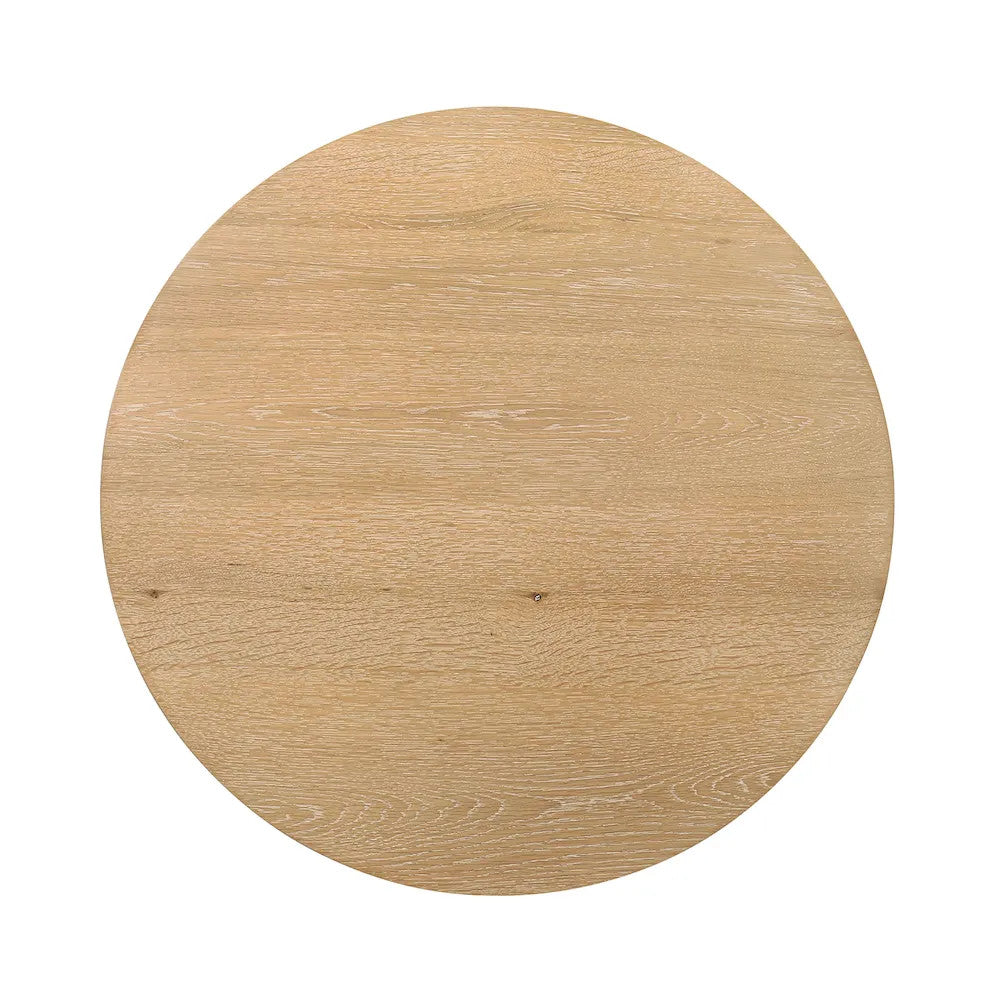 Furniture of America - Halewood - 36" Round Cocktail Table - Oak - FM4222AK-36-C-PK view 2