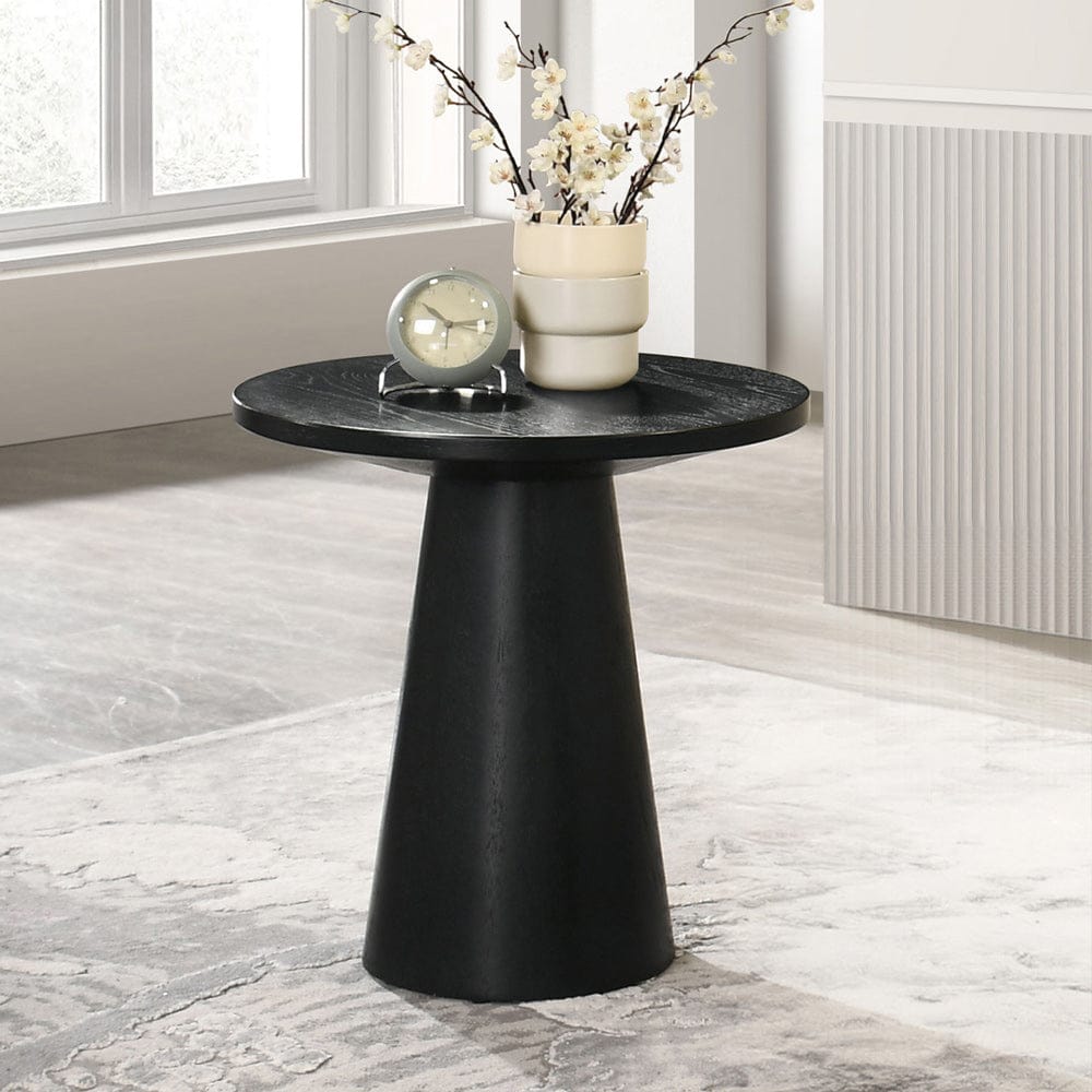 Furniture of America - Halewood End Table in Black - FM4222BK-E-PK View 1