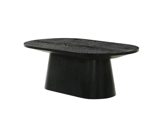 Furniture of America - Halewood - Oval Cocktail Table - Black - FM4222BK-CO-PK view 1