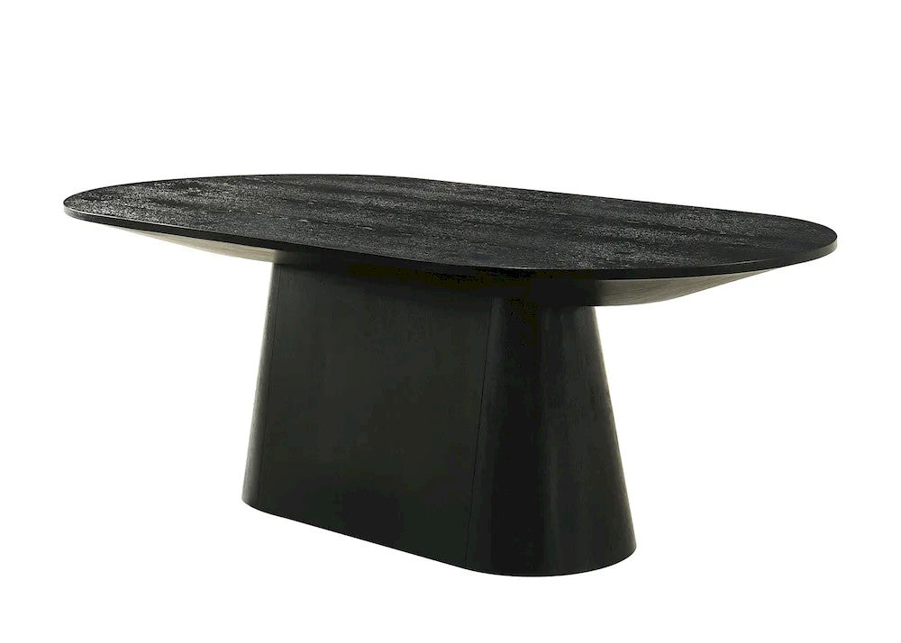 Furniture of America - Halewood - Oval Cocktail Table - Black - FM4222BK-CO-PK view 3