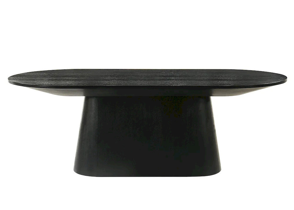Furniture of America - Halewood - Oval Cocktail Table - Black - FM4222BK-CO-PK view 4