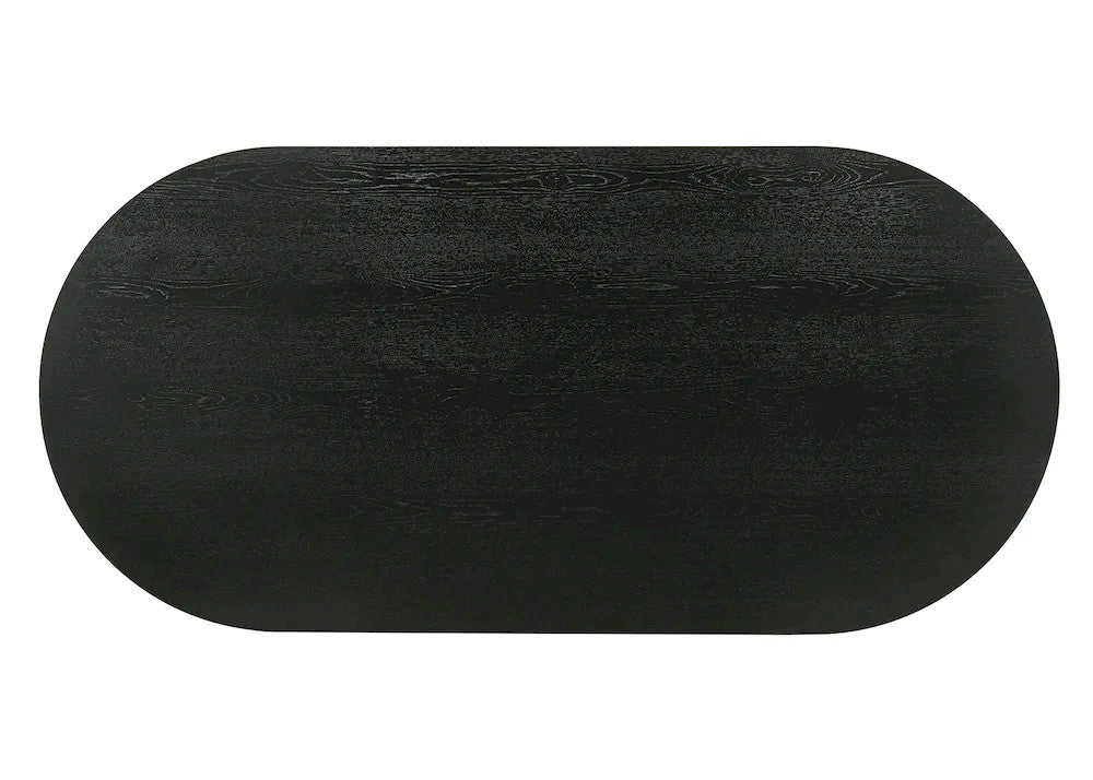 Furniture of America - Halewood - Oval Cocktail Table - Black - FM4222BK-CO-PK view 6