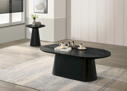 Furniture of America - Halewood - Oval Cocktail Table - Black - FM4222BK-CO-PK view 7