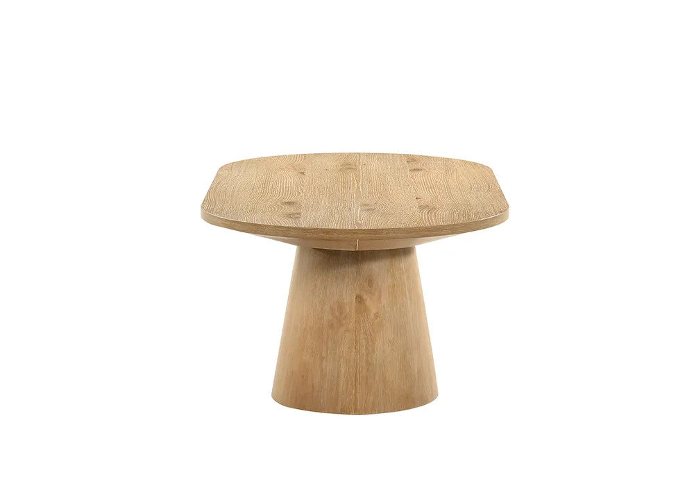 Furniture of America - Halewood - Oval Cocktail Table - Oak - FM4222AK-CO-PK view 3
