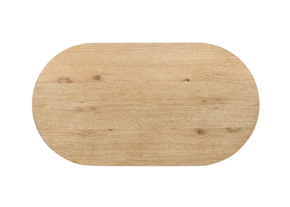 Furniture of America - Halewood - Oval Cocktail Table - Oak - FM4222AK-CO-PK view 4